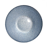 Glass Bowl — 16 fl. oz., Dark Blue, Silver
