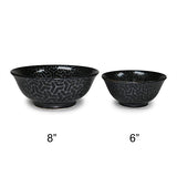 Ceramic Ramen Bowl — 42 fl. oz., Black, Silver