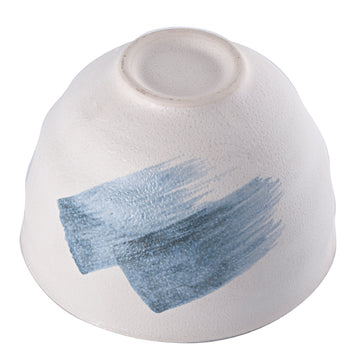 Ceramic Bowl — 14 fl. oz., Blue, White