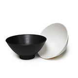 Plastic Soup Bowl — 12 fl. oz., Black, White