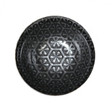 Ceramic Soup Bowl — 18 fl. oz., Black, Silver
