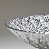 Glass Bowl — 15 fl. oz., Silver, White