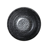 Ceramic Soup Bowl — 18 fl. oz., Black, Silver