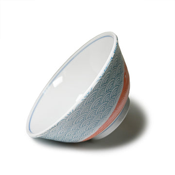 Ceramic Soup Bowl — 18 fl. oz., Red