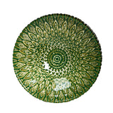 Glass Bowl — 15 fl. oz., Gold, Green