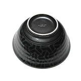 Ceramic Soup Bowl — 18 fl. oz., Black, Silver