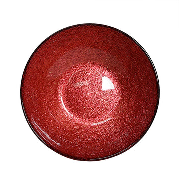 Glass Bowl — 16 fl. oz., Gold, Red