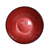 Glass Bowl — 16 fl. oz., Gold, Red