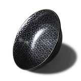 Ceramic Ramen Bowl — 42 fl. oz., Black, Silver