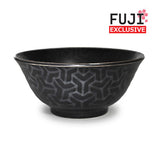 Ceramic Soup Bowl — 18 fl. oz., Black, Silver