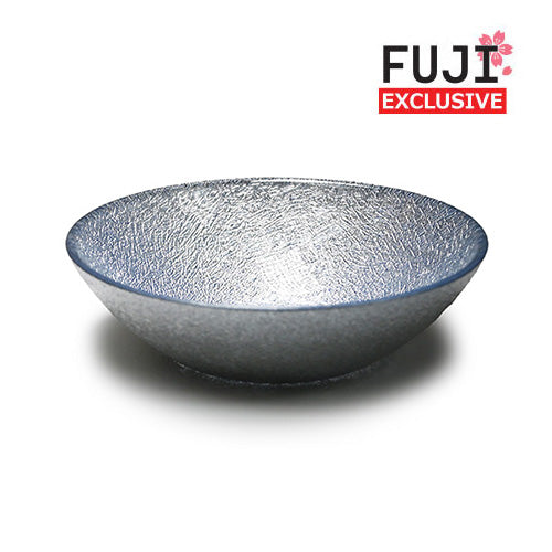 Glass Bowl — 16 fl. oz., Dark Blue, Silver