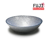 Glass Bowl — 16 fl. oz., Dark Blue, Silver