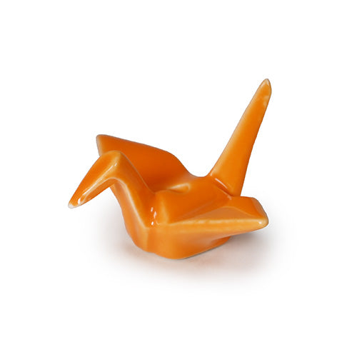 Ceramic incense holder orange 2.25 in L (A13052-OR)