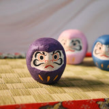 Papier-mache daruma doll purple 1.5 in H (6-825-A)