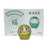 Papier-mache daruma doll green 1.5 in H (6-825-E)