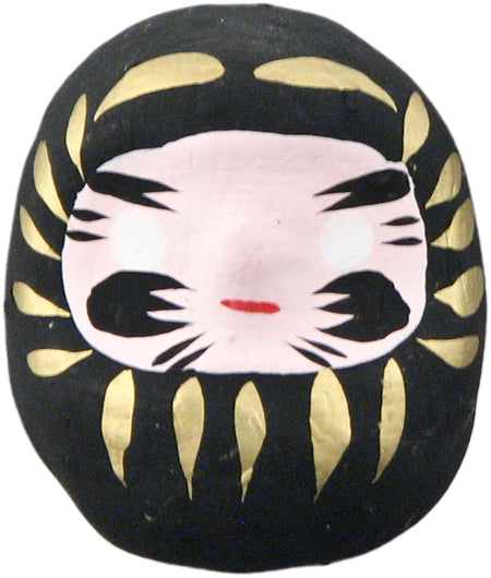 Daruma doll black 2 in H (DA4-BC)