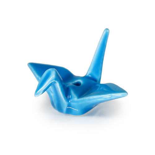 Ceramic incense holder blue 2.25 in L (A13052-BL)