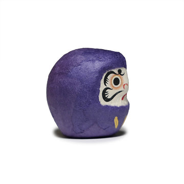 Papier-mache daruma doll purple 1.5 in H (6-825-A)
