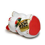 Ceramic coin bank white 7.25 in H (LC70)