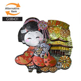 Wood decorative magnet 3 in x 2.75 in (G537808)