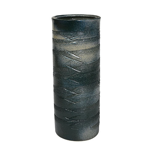 Ceramic vase 4.75 in D x 12 in H (B013-07)