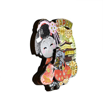 Wood decorative magnet 3 in x 2.75 in (G537808)