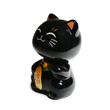 Ceramic bobblehead figurine black 3 in H (NSS-3)