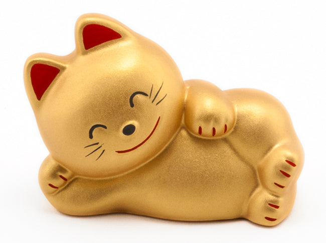 Ceramic figurine gold 3.5 in L x 2.5 in H (KT48-CG)