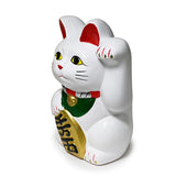 Ceramic coin bank white 8.75 in H (LC80)