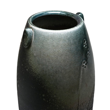 Ceramic vase 11.5 in H (V1-2525LIT)
