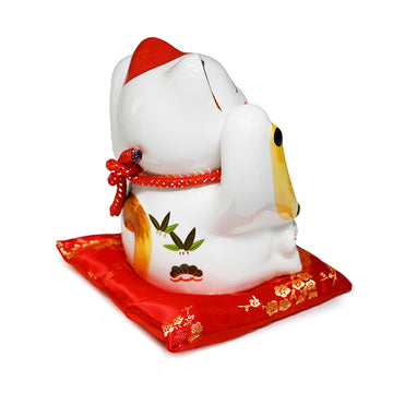 Ceramic lucky cat figurine 7.5 in H (LC0709)