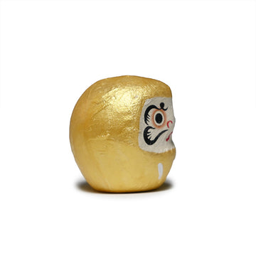 Papier-mache daruma doll gold 1.5 in H (6-825-F)