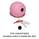 Ceramic daruma doll pink 1.5 in H (6-826-B)
