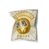 Papier-mache daruma doll gold 1.5 in H (6-825-F)