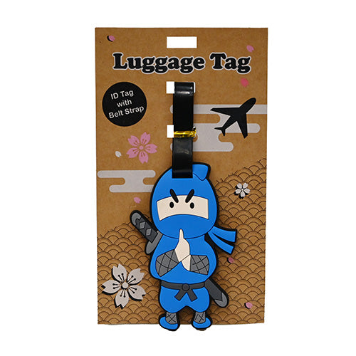 Pvc luggage tag blue (LU7)