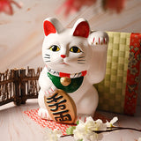 Ceramic coin bank white 8.75 in H (LC80)