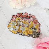 Wood decorative magnet 3 in x 2.25 in (G537803)