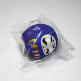 Ceramic daruma doll purple 1.5 in H (6-826-A)