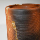 Ceramic vase 5 in D x 12.5 in H (B014-05)