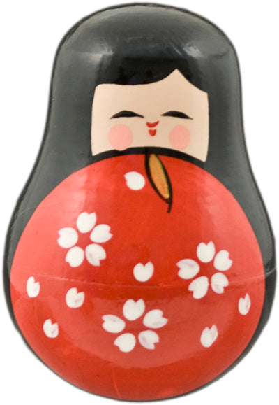 Kokeshi doll red 3.75 in H (BD2-RD)