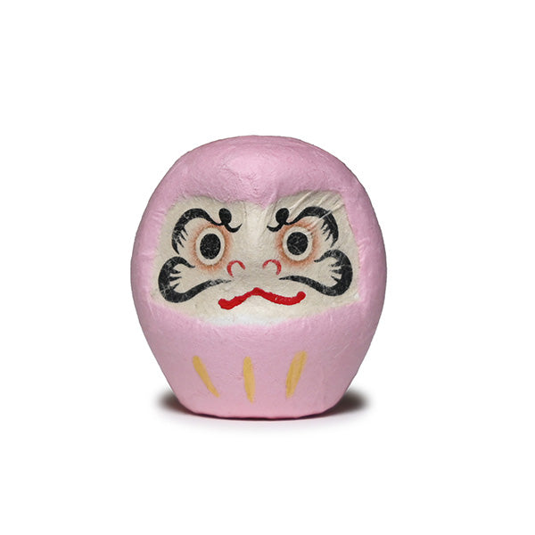 Papier-mache daruma doll pink 1.5 in H (6-825-B)