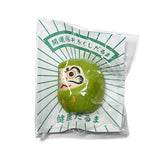 Papier-mache daruma doll green 1.5 in H (6-825-E)