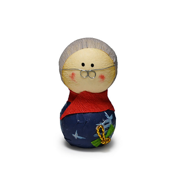 Papier-mache roly-poly doll 2 in H (RP2J-GM)