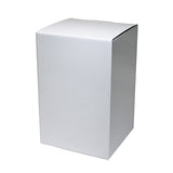 Ceramic coin bank white 8.75 in H (LC80)