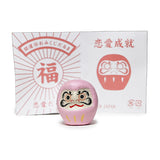 Papier-mache daruma doll pink 1.5 in H (6-825-B)