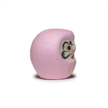 Papier-mache daruma doll pink 1.5 in H (6-825-B)