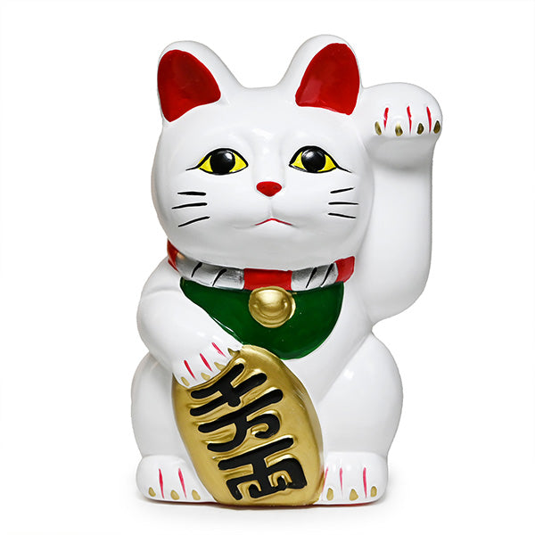Ceramic coin bank white 8.75 in H (LC80)