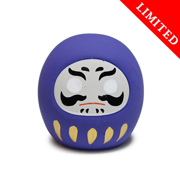Ceramic daruma doll purple 1.5 in H (6-826-A)