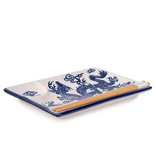 Blue Dragon Sushi Plate with Sauce Well — SFP3-5092