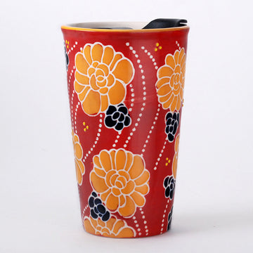 Ceramic / Plastic Tumbler 12 oz (SM12-7176)